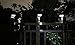 FALOVE Outdoor Solar Gutter LED Lights - White Sun Power Smart Solar Gutter Night Utility Security Light (Round Gutter Light (6pcs))