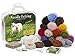 Complete Needle Felting Craft Starter Kit for Beginners, Premium Tools and Supplies, 17 Colors Wool, 6 Needles Color Coded, Wool Felting Pad, Leather Finger Guards, Storage Case, Assembled in USA