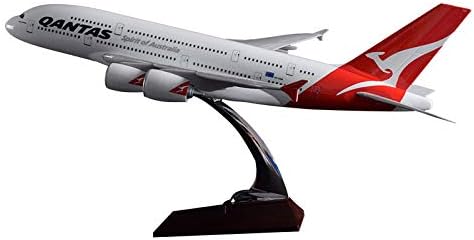 Marrsto 45Cm A380 Australia Airlines Airplane Model Air Australia Resin Aircraft Model A380 Airways Airbus Plane Model Toy Gift