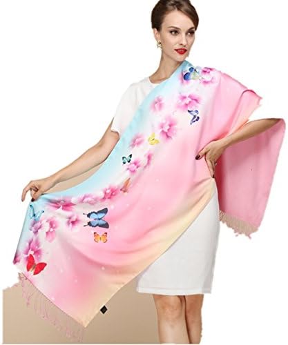 Silk Scarves Thick Autumn and Winter Scarves Female Long Section of Double-sided Brushed Scarf (ZHENGYANG-11)