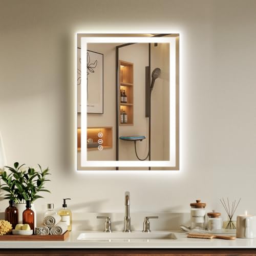 LED Bathroom Mirror with Lights Anti-Fog Dimmable CXL32