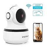 CACAGOO Video Baby Monitor, Security WiFi Camera 1080P Wireless IP Camera Indoor Home Dome Camera with IR Night Vision/Two-Way Audio, Cloud Storage