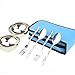 Travelmall 6 Piece Stainless Steel Bowl Fork Spoon Travel and Camping Cutlery Set with Carrying Bag for 2 People (Blue)