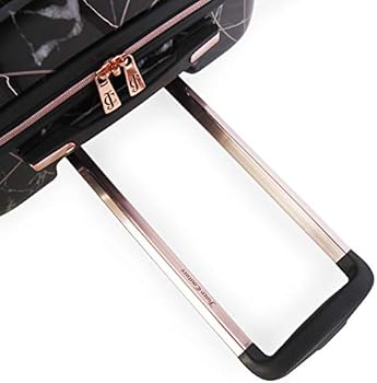 juicy couture black marble luggage
