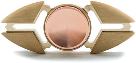 Gizmily Comet Premium Metal Fidget Spinner Kit (Precision Spinner + Extra Copper Cap) โ Premium R188 SS Bearing for Effortless 2:30 + Minute Spin Times. Plus Bonus Spinner Tricks Guide, Brass