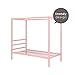 DHP Modern Canopy Bed with Built-in Headboard - Twin Size (Pink)