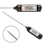 Cooking Thermometer Digital - Instant Read - Best Digital Thermometer For Grill,BBQ, Smoker, Kitchen, Meat, Turkey, Candy And All Food. LCD Screen, Long Probe Auto Shut Off