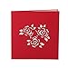 Paper Spiritz Flowers Pop up Cards Birthday, Mother's Day, 3D Anniversary Thank You Card for Husband Wife, Handmade Graduation Sympathy Blank Card, Laser Cut Gift Card with Envelopes All Occasions