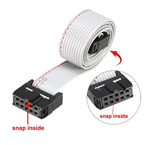 2 uxcell+Ribbon+Cable+2+54mm+Pitch