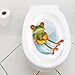 WANDKINGS® Toilet Lid Decal Frog with Lifesaver- 11.8 x 15.7 inch