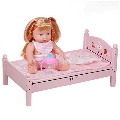 image for Huang Cheng Toys Set of 9 Doll Clothes Accessories Doll Pacifier Bib H