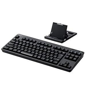 エレコム Bluetooth キーボード メンブレン式 スタンド付き マルチペアリング対応 iPad Surface ブラック TK-FBM111BK