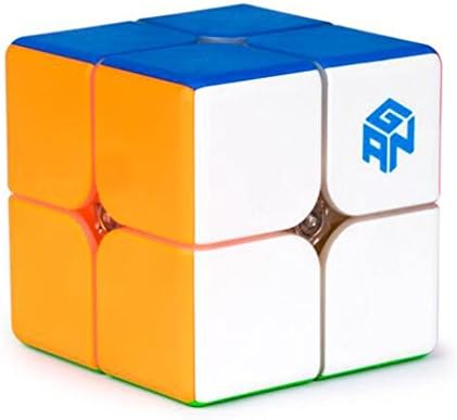 Speed Cube 2x2 M,Gan 249 V2 2x2 Magnetic Speed Cube 2x2x2 Stickerless Magic Cube 49mm Puzzle Toy