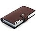 Longdex Soft Leather Business Name Card Holder Book with 204 Card Slots Credit Card Holder Wallet (Brown)