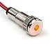 PLUG-N-PLAY Instrument Cluster LED Indicator Light Dash Bulbs. Aluminum Pilot Lights. Color Acrylic Lens. Flush Panel Mount 5/16