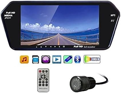 Motofier 7 Inch Full HD Touch Screen Bluetooth LED Screen + 8LED Reverse Camera for Maruti Suzuki Vitara Breeza