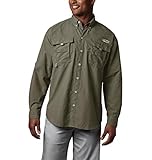 Columbia Men's Bahama II Long Sleeve Shirt, Sage, X-Large