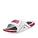 Nike Mens Jordan Hydro IV Retro White/Gym Red White/Black-Gym Red Leather Size 12
