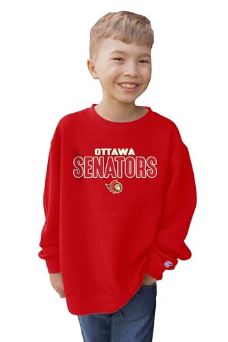Blue 84 Ottawa Senators NHL Officially Licensed Youth Crewneck Sweatshirt Volta…