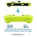 FASTSNAIL Grips Compatible with Nintendo Switch for Joy Con & OLED Model for Joycon, Wear-resistant Handle Kit Compatible with Joy Cons Controllers, 2 Pack(Yellow)