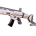 THEPINKFLAMINGO Automatic Assault Rifle Key Chain Toy (Metal Scar)