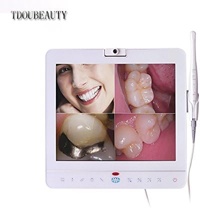 TDOUBEAUTY Perfect Combination of Intraoral Camera and Monito Wired 15 Inch Monitor with Oral Camera Unit (include holder+MP4 player)