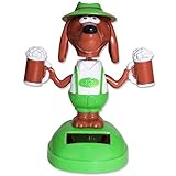 Dog Holding Beer Solar Toy Home Decor Gift ~ We Pay Your Sales Tax