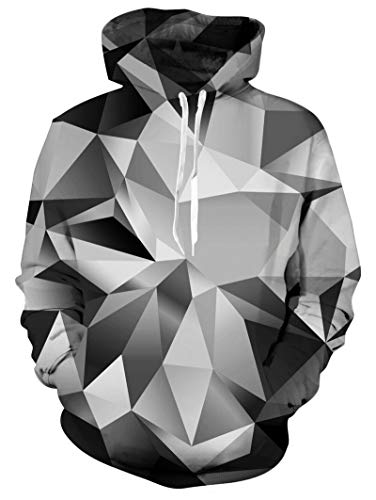 RAISEVERN Men Women Cool Hoodies Funny Diamond