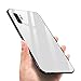 Designed for Samsung Galaxy Note 10 Plus Cases with Tempered Glass Quality Back+TPU Frame Hybrid Shell,Slim Covers,Anti-Drop,White