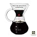 ParkBrew Pour Over Coffee Maker - set includes glass pourover carafe (up to 27 fl. oz.), heat retaining lid, and reusable coffee filter or dripper