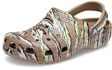 Crocs Unisex Classic Camo Clogs, Khaki, 8 US Men