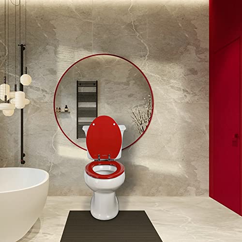 Angel Shield Toilet Seat with Zinc Alloy Hinges QuietClose Quick