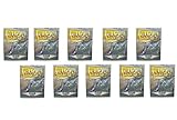 10 Packs Dragon Shield Classic Clear Standard Size