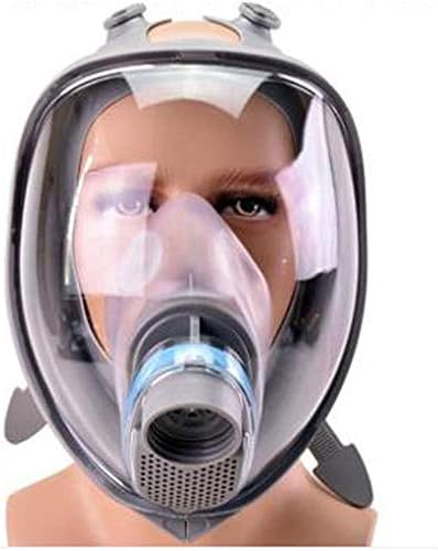 Protective Gas Masks with Dual Filters, Full Seal Protection Rubber Respirator Eye Protection Respiratory Protection, for Paint Sprayer, Woodworking