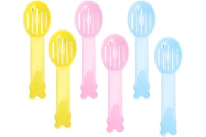 6 Pcs Hamster Sand Bath Scoop,Hamster Sand Shovel Body Set,Plastic Hamster Scooper Litter Scoop,Hamster Poop Scoop,Small Pet 