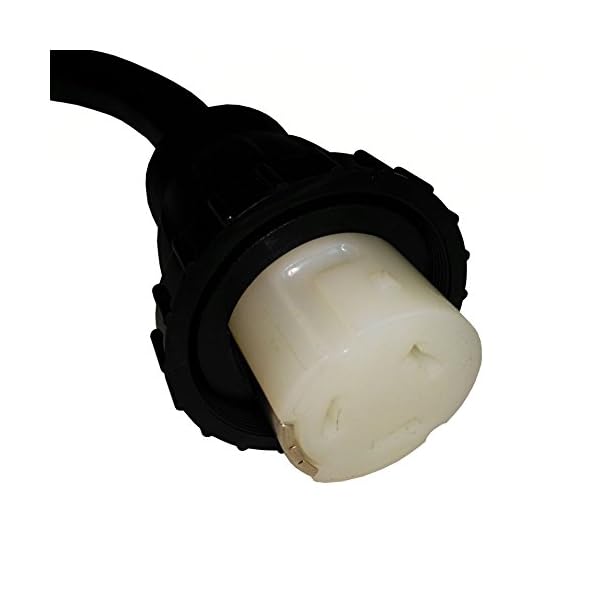 Parkworld-692248-Shore-Power-Adapter-Cord-RV-50-AMP-Standard-14-50P-plug-male-to-Marine-50A-SS2-50R-Locking-Receptacle-female-with-locking-ring