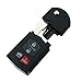 WBOY 4 Button Remote Key Flip Replacement Uncut Blade Shell Fob Case Compatible With Mazda 3 5 6 RX8 CX7 CX9 No Chips