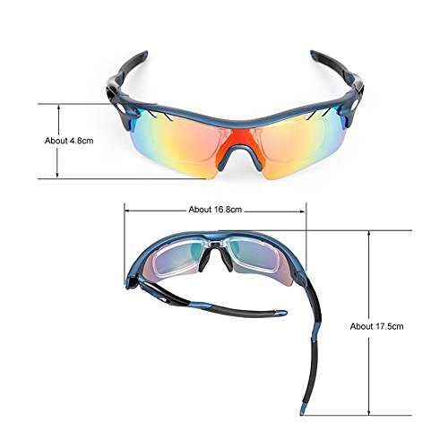 JOGVELO Polarised Sports Sunglasses for Mens and Womens for Cycling Ski