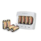 Arlo Certified: Tenergy 3.7V Arlo Battery Fast Charger and 650mAh Rechargeable Batteries for Arlo Wireless Security Cameras (VMC3030/VMK3200/VMS3330/3430/3530),UL UN Certified, 8-Pack