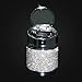 eing Portable Auto Car Cigarette Ashtray Ash Bling Crystal Smokeless Stand Cylinder Cup Holders,Silver
