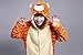 Honeystore Adult Unisex Tiger Pajama Halloween Costume Cosplay Animal 1-Piece XL