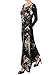 Jay Jay Women Vintage Loose Fit Long Sleeve Split Tie Dye Maxi Long Dress with Pocket