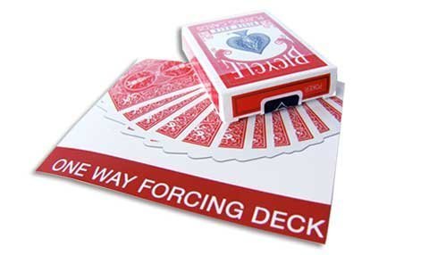 Forcing Bicycle Deck (10 of Spades) - Red Back