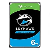 Seagate Skyhawk 6TB Surveillance Internal Hard Drive HDD - 3.5 Inch SATA 6Gb/s 256MB Cache for DVR NVR Security Camera System with Drive Health Management (ST6000VX0023)