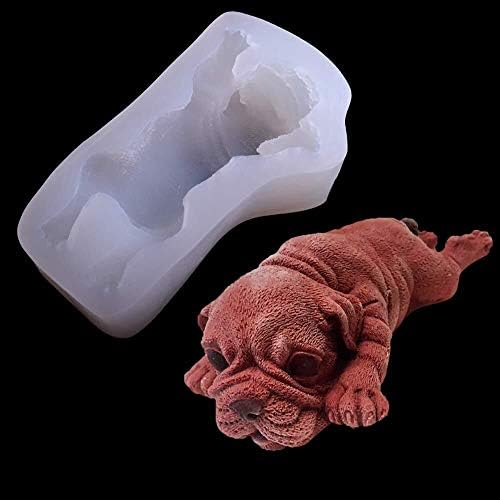 チョコレート型 シリコン型 フォンダンケーキ型 デコレーション 3d メーカー公式 ベーキングツール ランダム色 Color 怠惰な犬 面白い 5