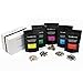 Loose Leaf Tea Gift Sampler– 5 Flavor Gourmet Assortment Tea Sampler with, Jasmine Pearl Green Tea, Dragon Pearl Black Tea, Honey Orchid Oolong, Silver Needle White Tea & Blooming Tea - 70 Servings