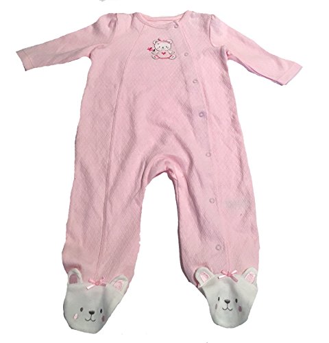 Little Me Baby Girls Sleeper with Footies, 9M, Pink