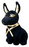Large Size Egyptian Plush Black & Golden Anubis Stuffed Animal.Soft and Cuddly