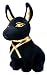 Large Size Egyptian Plush Black & Golden Anubis Stuffed Animal.Soft and Cuddly