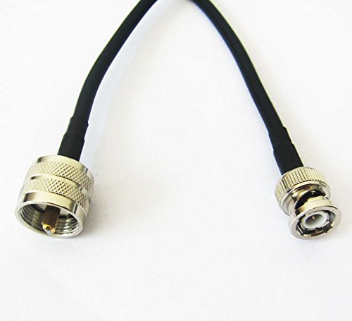 BNC male plug to UHF male PL259 pigtail cable RG58 50cm for ham radio CCTV NEW Good Quality Fast USA Shipping
